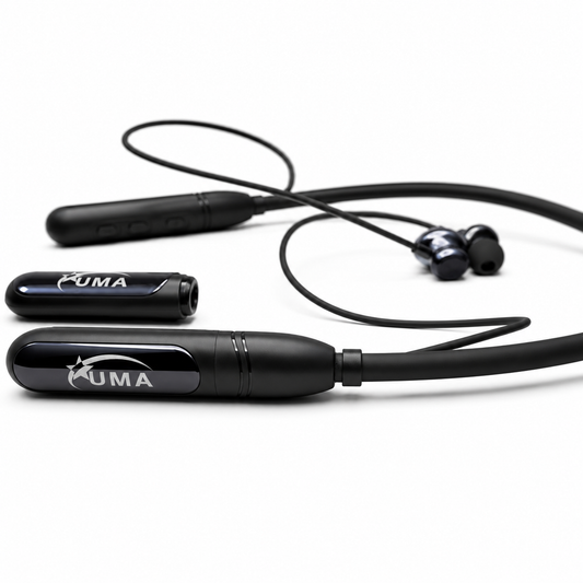 UMA N-970Ultra Wireless Neckband with 4 Magic Voice Changer Modes | Detachable Extra Battery, Magnetic Control, Deep Bass