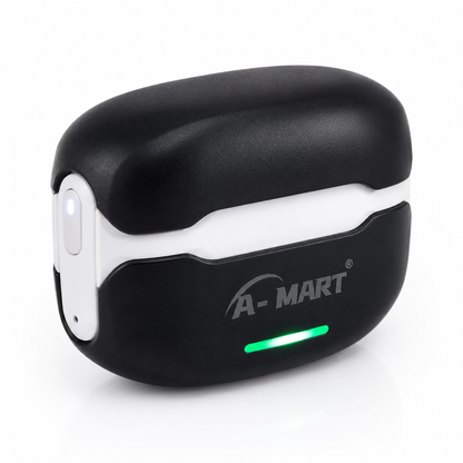 A-MART A-10 Premium Gaming Earbuds (Black & White) | Bluetooth 5.4 | -48dB Noise Reduction | 1000H Standby Battery | Waterproof Wireless Earphones with Instant Connection