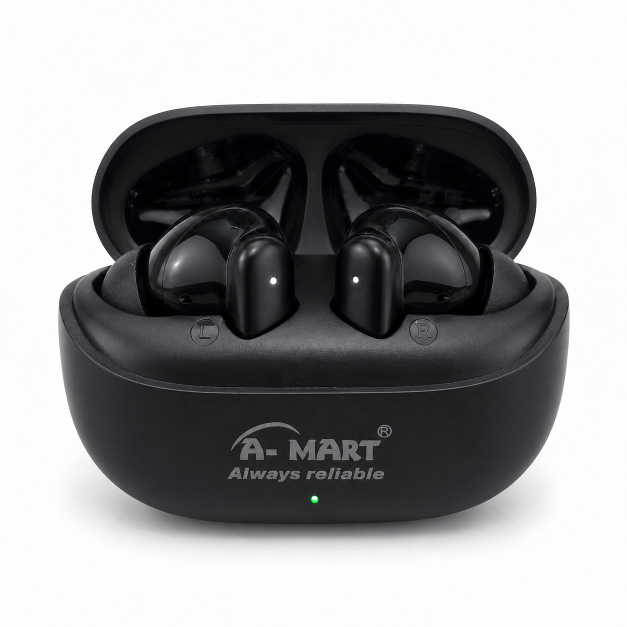 A-MART A-809 Premium True Wireless Earbuds | ANC Active Noise Reduction | 35 Hours Playtime | Deep BASS & 3D Stereo Effect | Bluetooth 5.4 | (Black)