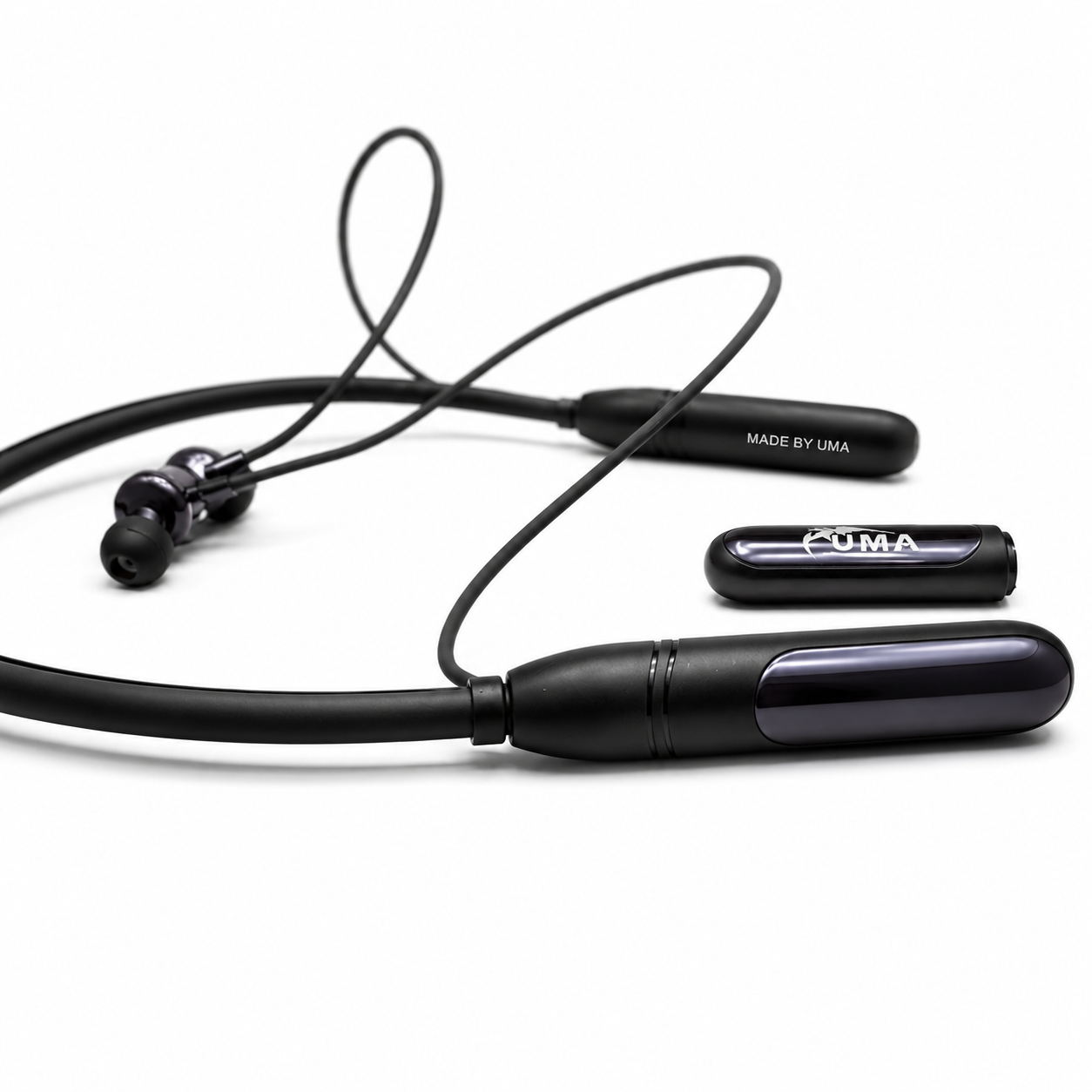UMA N-970Ultra Wireless Neckband with 4 Magic Voice Changer Modes | Detachable Extra Battery, Magnetic Control, Deep Bass
