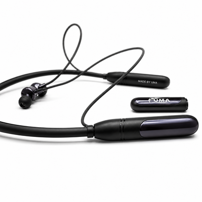 UMA N-970Ultra Wireless Neckband with 4 Magic Voice Changer Modes | Detachable Extra Battery, Magnetic Control, Deep Bass