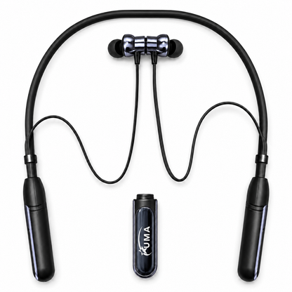 UMA N-970Ultra Wireless Neckband with 4 Magic Voice Changer Modes | Detachable Extra Battery, Magnetic Control, Deep Bass