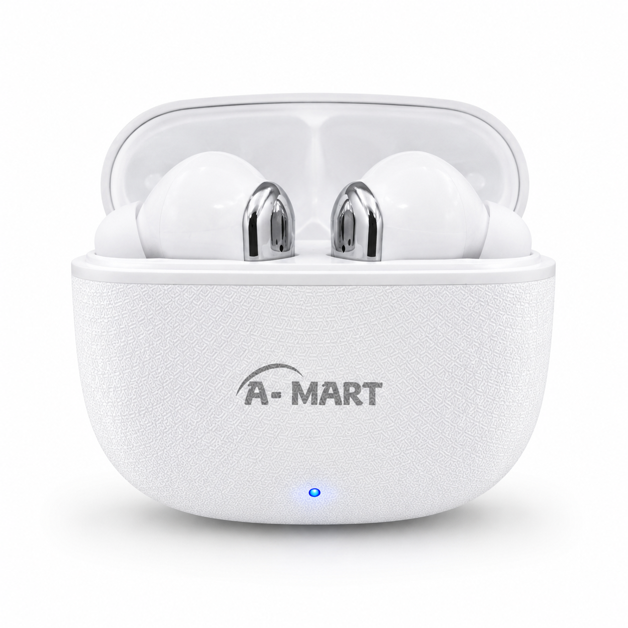 A-MART A-811 Premium Wireless Earbuds | 45 Hours Music Playtime | ENC & ANC Noise Reduction | Bluetooth V5.3 Intelligent Chip | Zero Delay Lossless Audio |  (White)