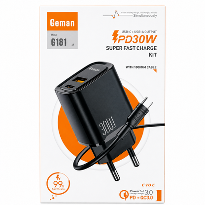 Geman 30W Fast Charge Kit (Model G181)